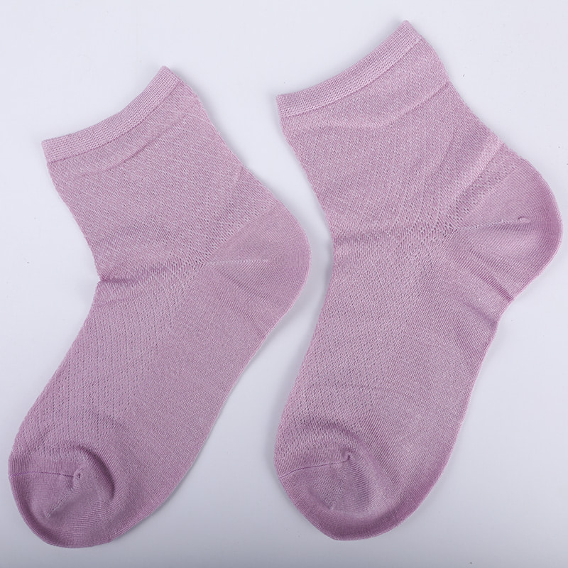 حقيبة نايلون من ألياف الخيزران الناعمة، جوارب نسائية غير رسمية رفيعة من الألماس الصغير، جوارب نسائية مخيطة يدويًا WSD1689