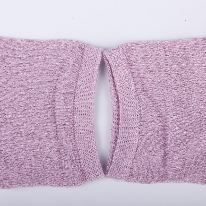 حقيبة نايلون من ألياف الخيزران الناعمة، جوارب نسائية غير رسمية رفيعة من الألماس الصغير، جوارب نسائية مخيطة يدويًا WSD1689