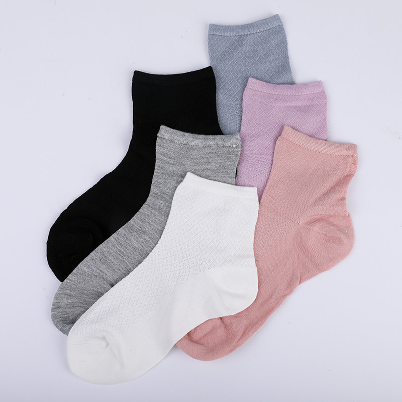 حقيبة نايلون من ألياف الخيزران الناعمة، جوارب نسائية غير رسمية رفيعة من الألماس الصغير، جوارب نسائية مخيطة يدويًا WSD1689